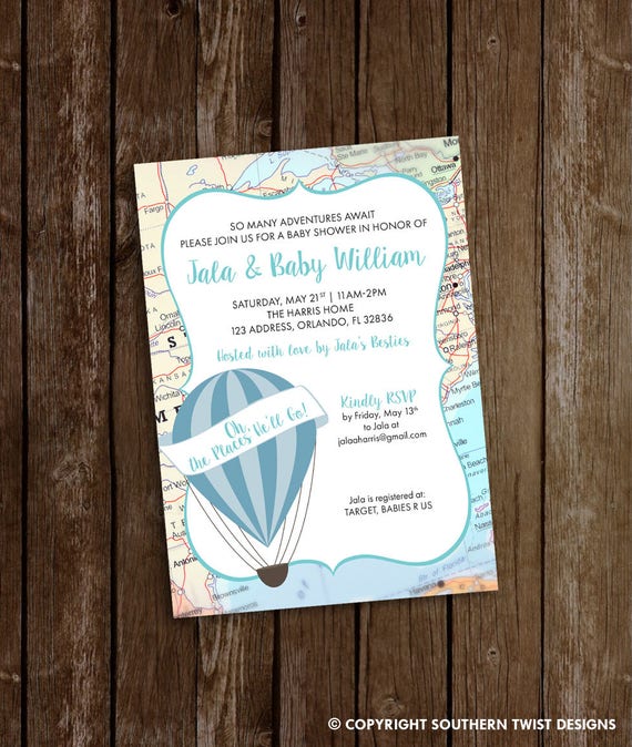 Travel Baby Shower Invitation Baby Around The World Hot