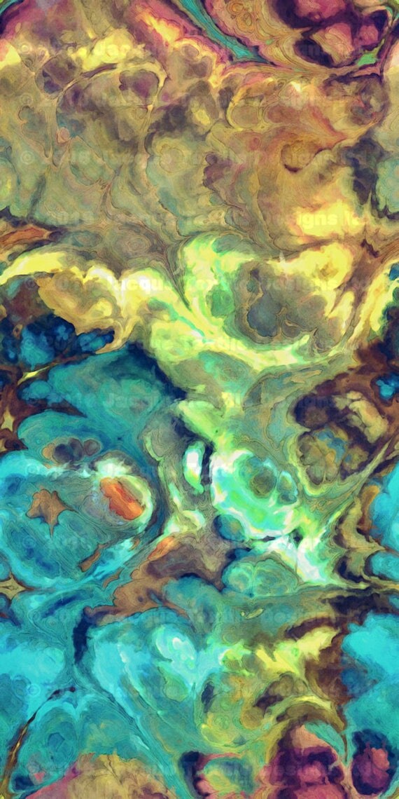 Artist Made Super Soft Minky Fabric Fiber Art Mixed Media Fabric Teal Blue Green Ocean Waves Craft Blanket