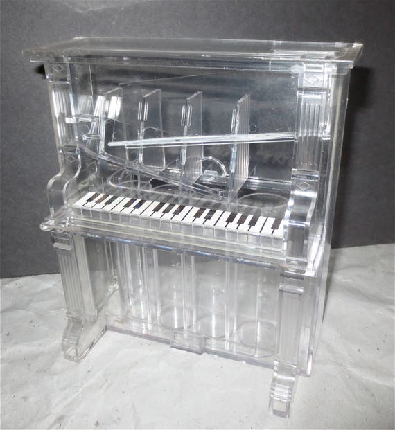 Clear Plastic Piano Bank Coin Sorter Ready for Coin Rolls