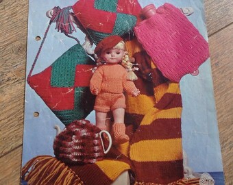 Vintage Knitting Pattern Bazaar Items, Vintage Collection of Knitted patterns