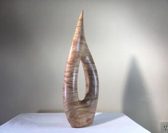 Abstract art wood carving modern wood sculpture table art woodwork