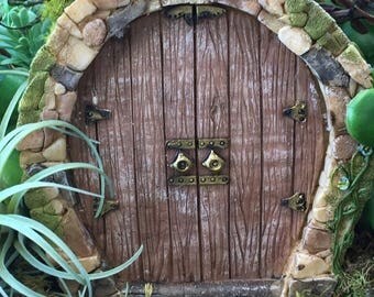 SALE Beautiful Enchanted Fairy Door, Miniature Gardening, Fairy Garden Accessory, Home and Garden Decor, Garden Supply