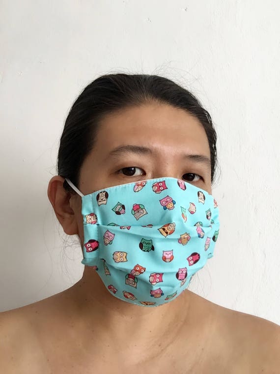 Washable Organic Cloth Surgical Mask/ Adult Size/ AntiDusk
