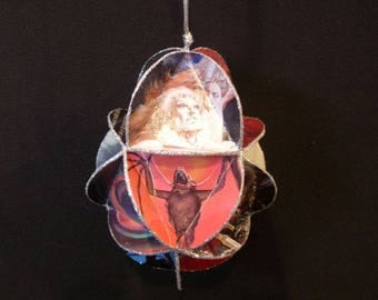 Meat Loaf Album Cover Ornament Made From Record Jackets