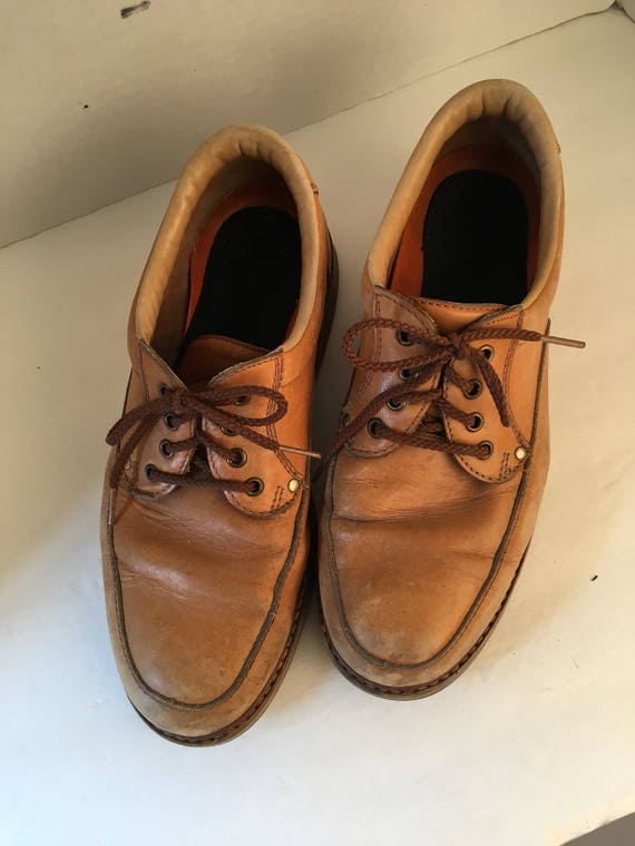 Roots Canada Walking Shoes Mens 11 W Wide Vibram Sole 70s