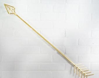 ON SALE Large Gold Wall Arrow / Metal Arrow / Arrow Decor / Wall Arrow / Metal Arrow