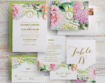 boho rustic wedding invitations, bohemian floral wedding invitations, bohemian rustic wedding invitation, watercolor floral wedding invites
