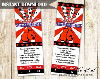 Boxing Themed Party Invitations 7