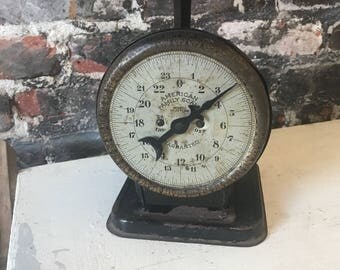 Vintage antique farmhouse kitchen scale counter scale shabby chic