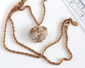 Nolan Miller Crystal Swan Brooch/ Pendant/ Necklace #1195