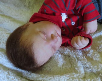 Reborn Baby, "Jamie", Reborn Baby Boy, Owen Asleep Kit, Reborn Doll, Ready to Ship