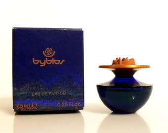 Vintage 1990s Byblos Pour Femme 0.25 oz Eau de Parfum Miniature Mini and Box PERFUME
