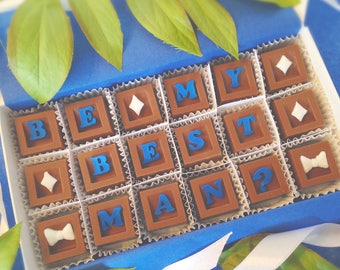 Will You Be My Best Man Proposal - Chocolate Be My Best Man - Groomsman Gift - Wedding Party Proposal
