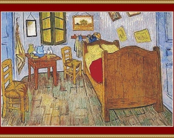 La Chambre De Van Gogh Cross Stitch Pattern
