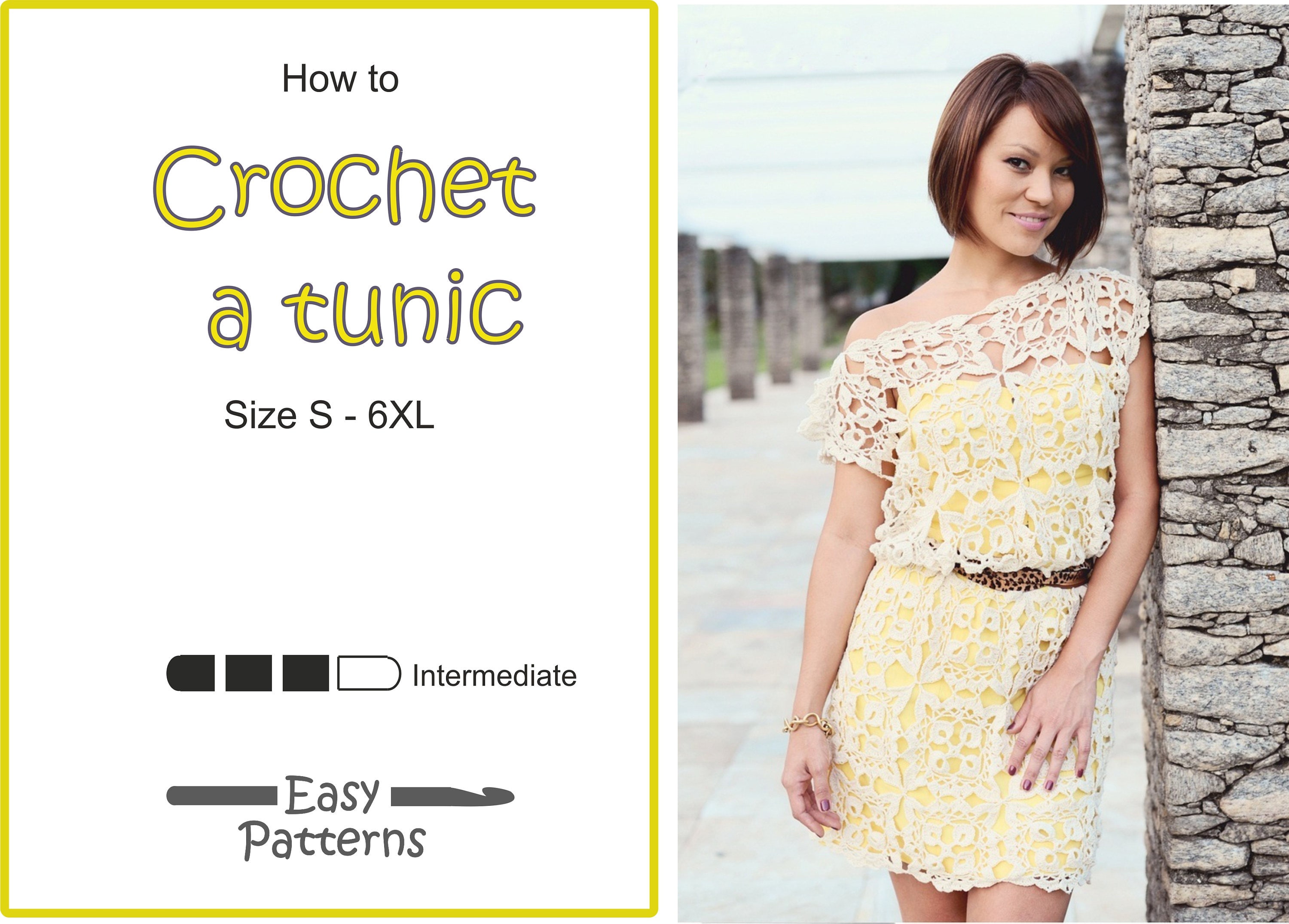 Crochet dress pattern Plus size crochet pattern Trendy plus size ...