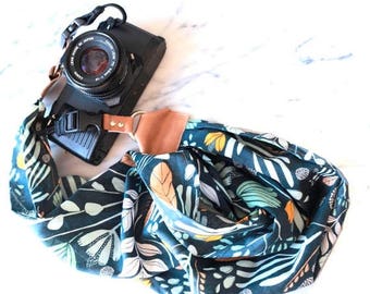 ON SALE The 'Maya' Scarf Camera Strap with Quick Release Buckles -- 1.5- 2 inches wide