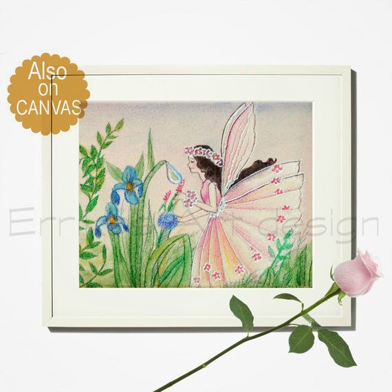 Baby Girl Nursery Fairies Wall Art Girls room Decor Nursery