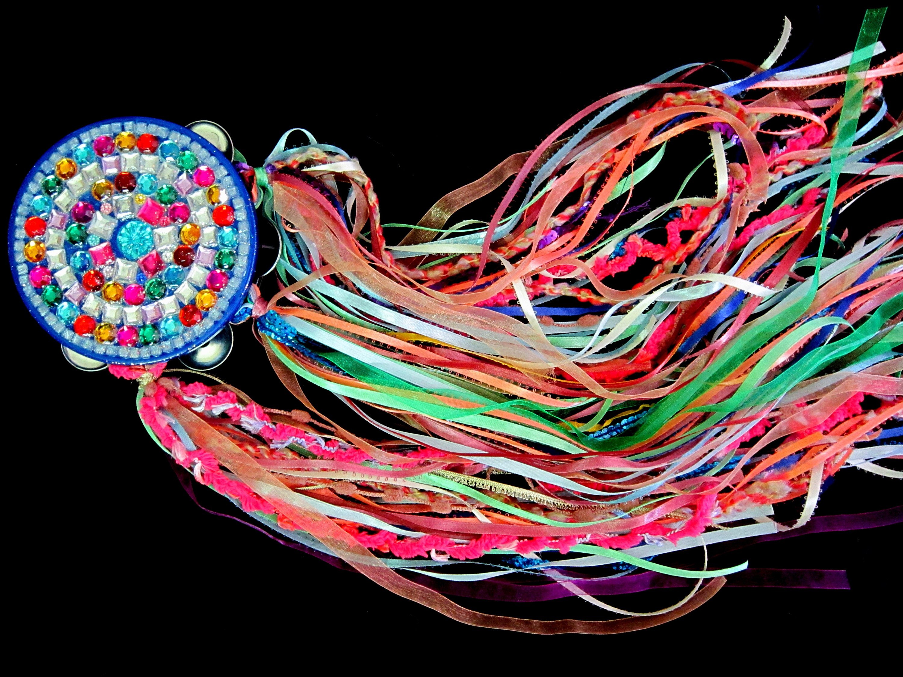 Gypsy Tambourines with Ribbon