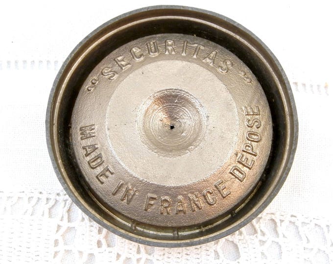 Vintage 1950s Pocket Metal Roulette Game Made in France, Steel Ball Casino Toy, 50s French Dexterity Puzzle, Pocket Game by Securitas