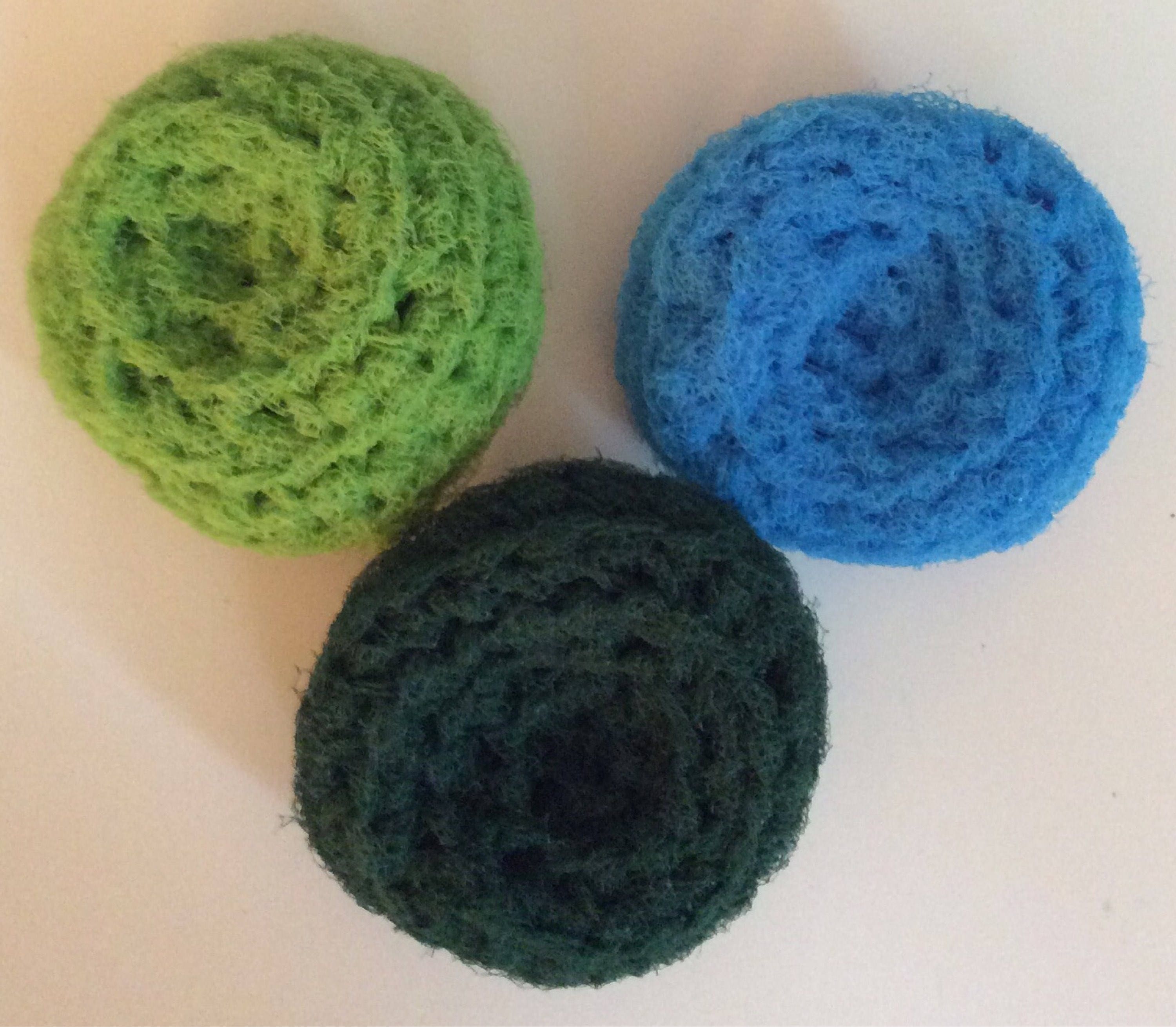 Set Of 3 Kitchen Dish Crochet Scrubbies Pot Scrubbers For   Il Fullxfull.1284472465 Qwxy 