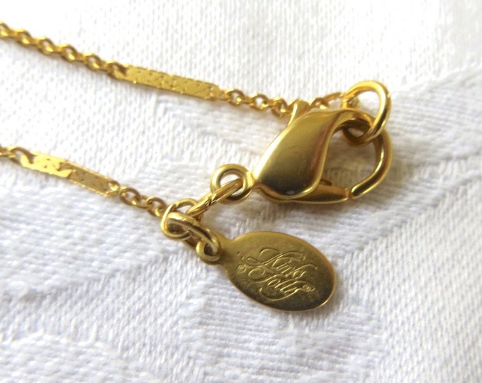 Kirks Folly Cherub Necklace, Vintage Angel Pendant, Crystal Heart, Designer Signed Jewelry