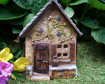 Pansy Place - Fairy House - Cottage - Fairy Garden - Miniature Gardening