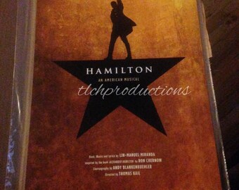 Official Hamilton Musical Poster Lin-Manuel Miranda Autographed Signed Window Card