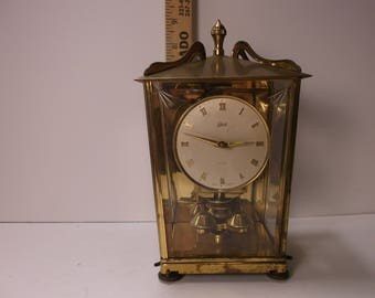 Antique Mid Century Modern Schatz 400 Day Anniversary Clock Germany, Very nice, No key epsteam