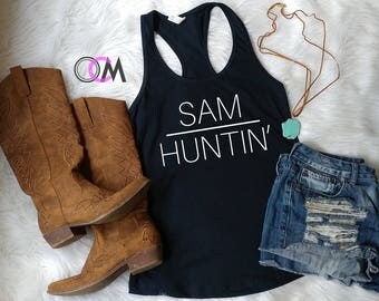 Sam Huntin' Tank, Sam Hunt Concert Tank, Whiskey Tank, Country Concert Tank, Country Girl Tank