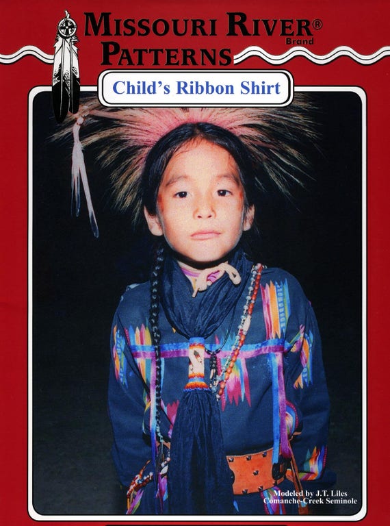 Child's Native American Indian Ribbon Shirt Boy's