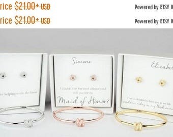 Bridesmaid Gift, Diamond Knot Earrings, Tie the Knot jewelry, Knot Earrings, Rose Gold Knot Earrings, Bridesmaid Gift, SECK
