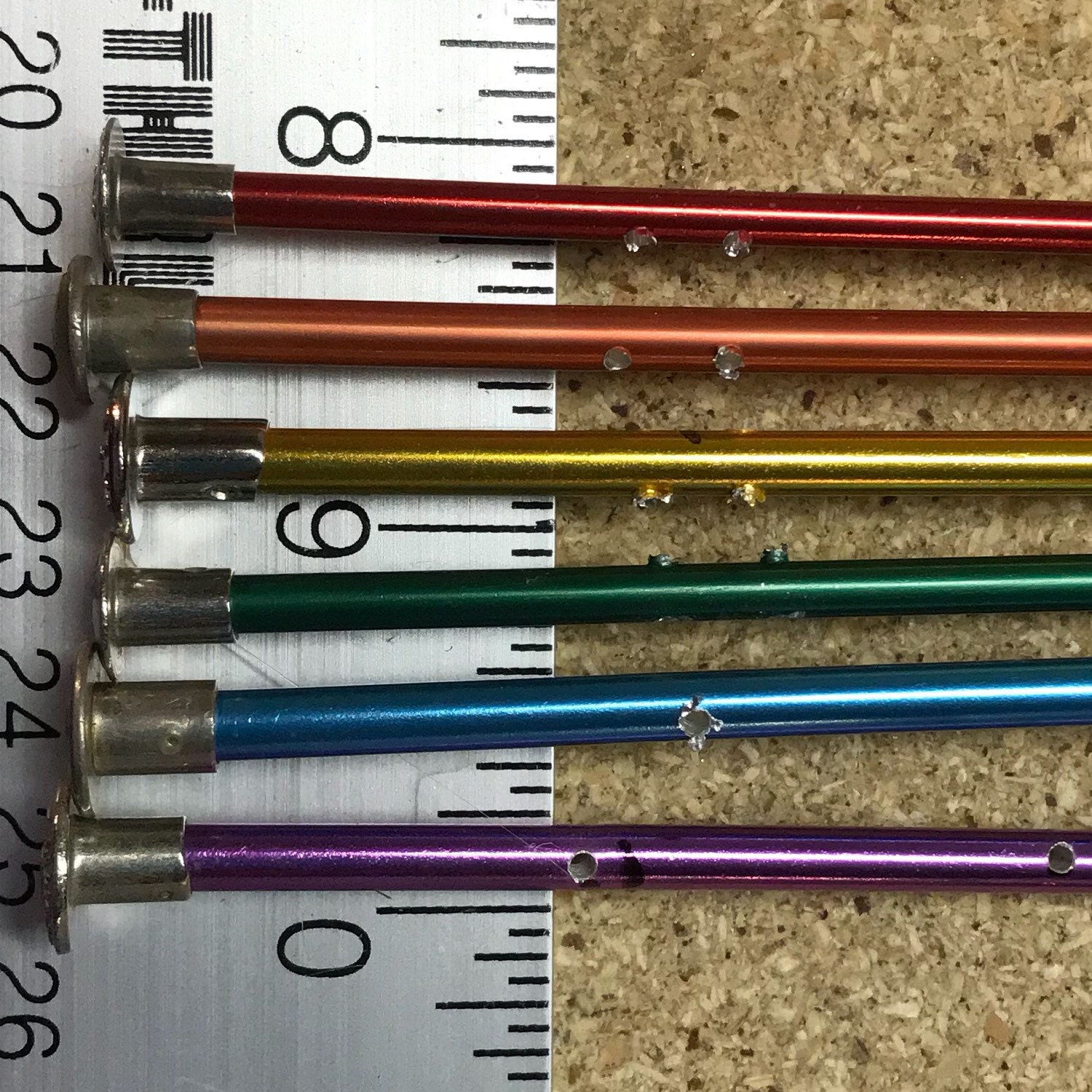 Long bead knitting needle bracelet