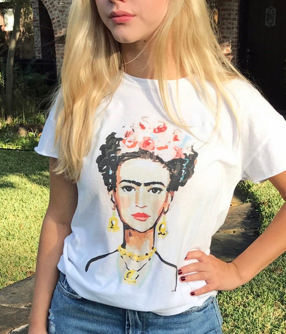 Frida Kahlo Tee Shirt T Shirt cotton top