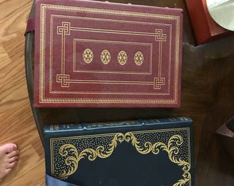 1970s -1980 Franklin Library ORESTEIA AESCHYLUS And Madame Bovary 100 Greatest Books Lot of 2