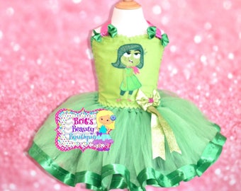 inspired by disgust inside out character tutu dresshalloween costumehalloween dresspageant - Pageant Girl Halloween Costume inspired by disgust inside out character tutu dresshalloween costumehalloween dresspageant - Pageant Girl Halloween Costume