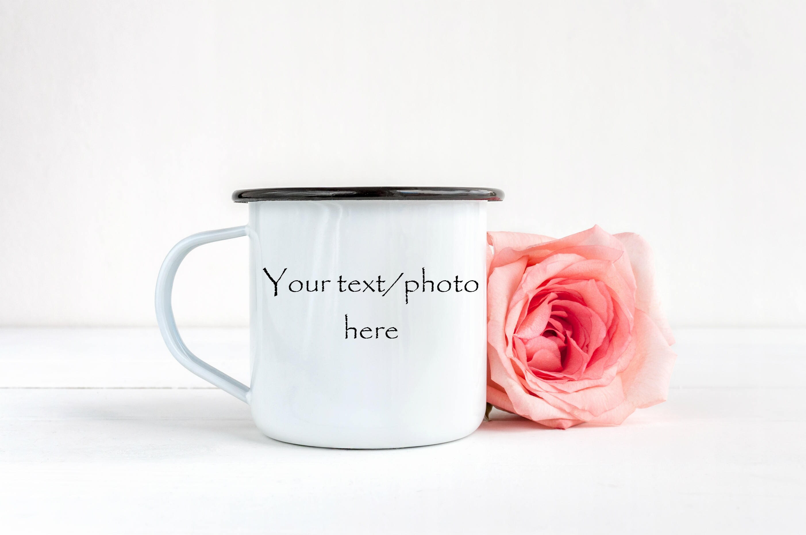 Enamel mug tin cup camping mug custom mug logo