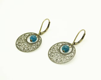 Earrings with prints and Ley