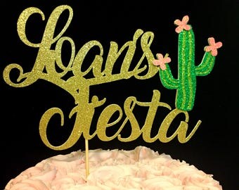 Fiesta cake topper, Fiesta topper, Cactus cake topper, Fiesta birthday, Fiesta birthday cake topper, Fiesta decorations, cactus decorations