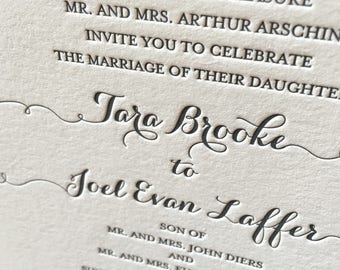 Letterpress Wedding Invitation, Wedding Invitations, Letterpress Wedding Invitations, Elegant Wedding Invitation, Sample Pack