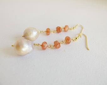 Pietre E Minerali. Collana 2 Perle Agata Vena Di Drago 8 Mm. Catena In