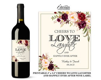 wedding wine labels