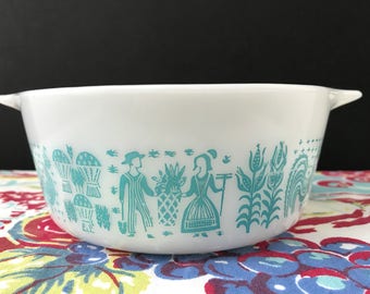 Vintage Pyrex Butterprint, Amish, 472 without lid