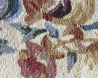 Floral rug | Etsy
