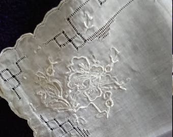 Vintage Swatow Lace Handkerchief
