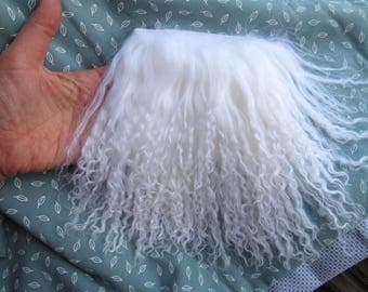 Tibetan Lamb Mohair Fur / Wool for DOLL HAIR, Doll Wig, ooak doll, art doll, fairy doll