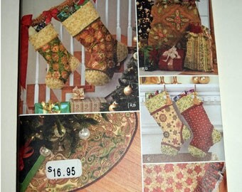 Christmas Tree Skirt and Stockings Simplicity Sewing Pattern 1577