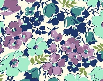 Hello Jane Purple Lilac Packed Floral Fabric by Allison Harris for Windham Fabrics 100% Cotton by the half yard
