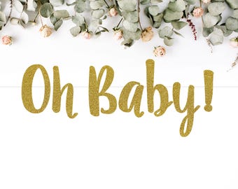 Oh baby backdrop | Etsy