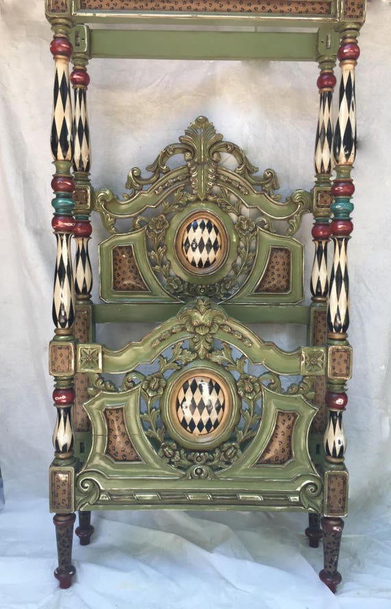 Whimsical Toddler Bed Hand Painted and can be custom made to