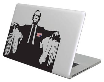 Frank Underwood House of Cards MacBook decal sticker,choose your size